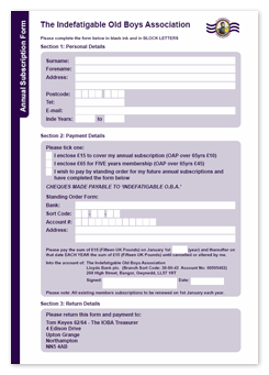 Subs Form